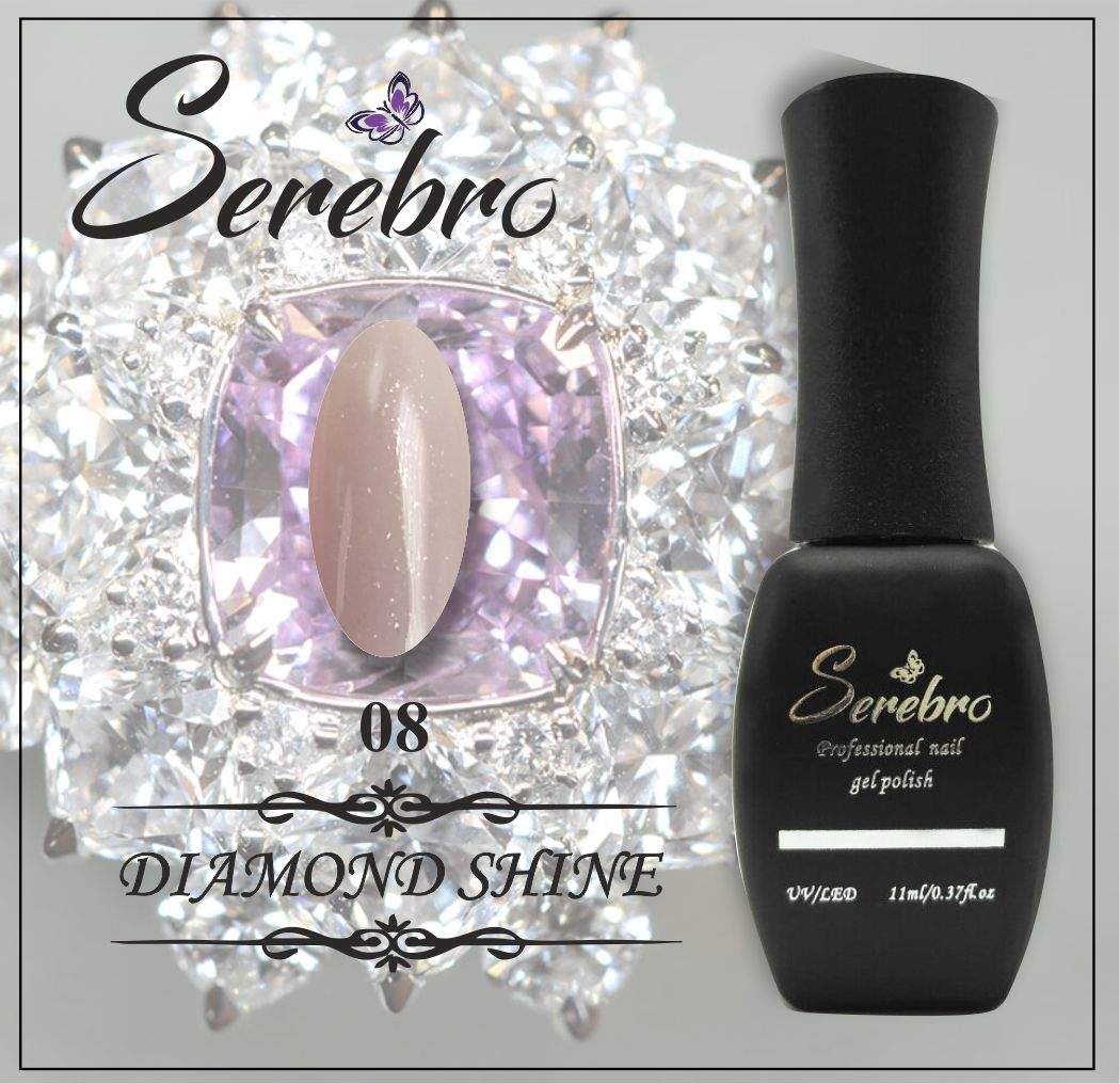 Гель-лак Diamond Shine "Serebro" №08, 11 мл