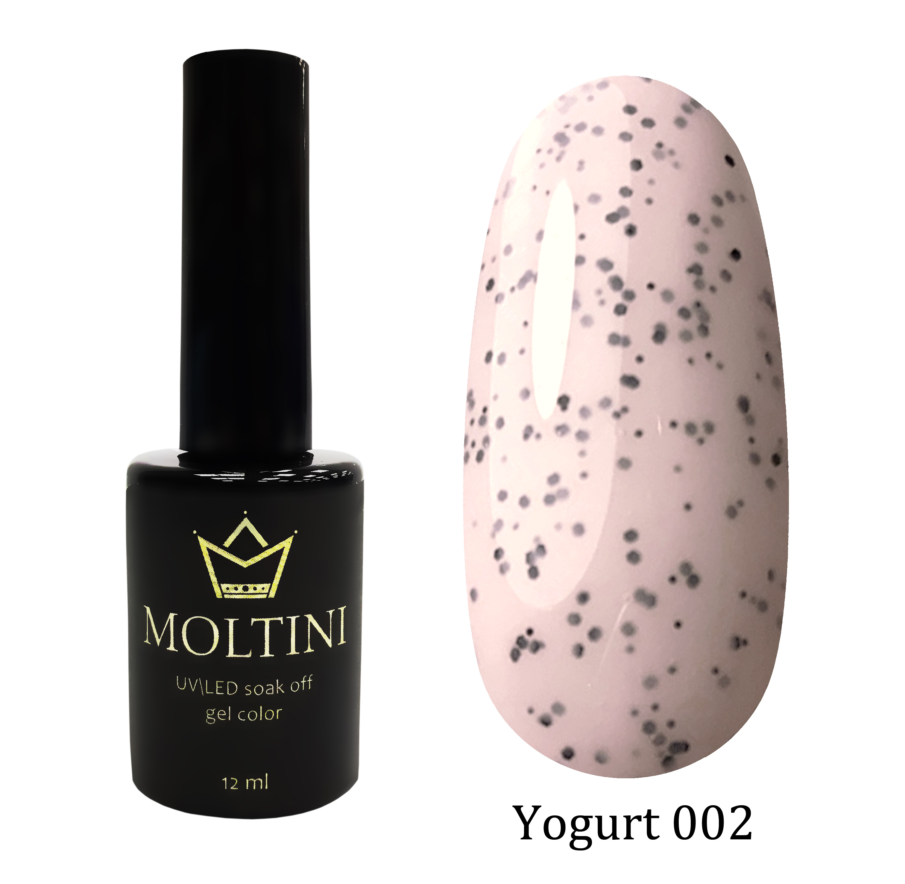 Moltini цветной гель-лак Yogurt 002, 12 мл