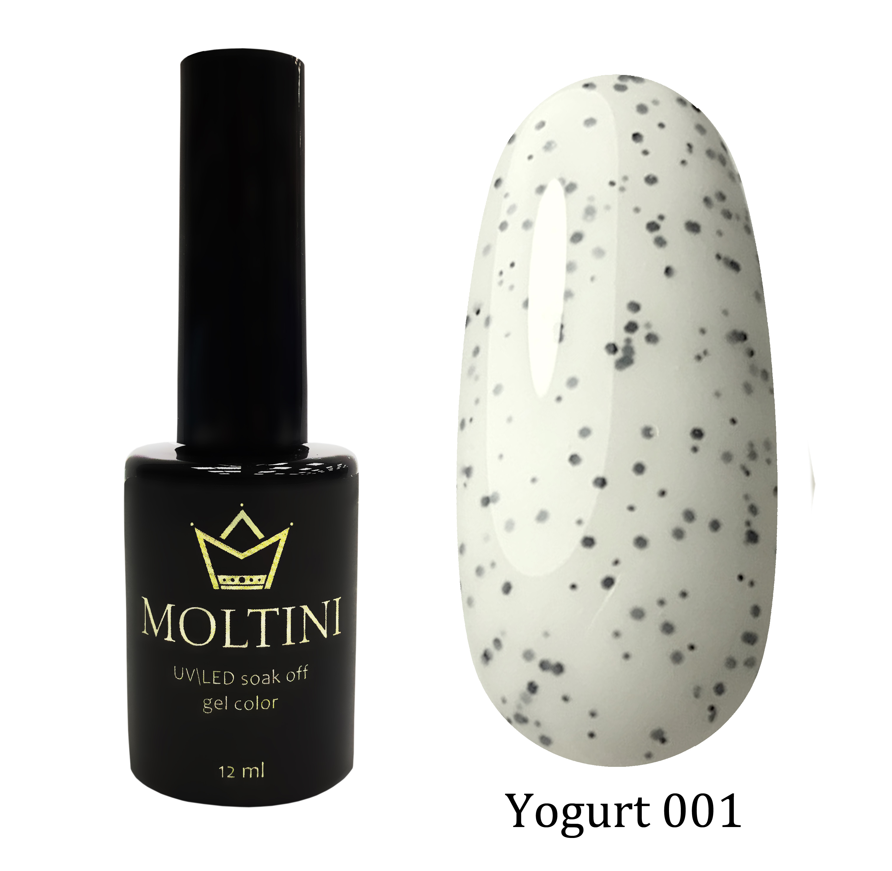 Moltini цветной гель-лак Yogurt 001, 12 мл