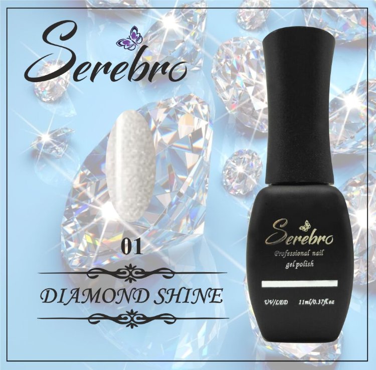 Гель-лак Diamond Shine "Serebro" №01, 11 мл