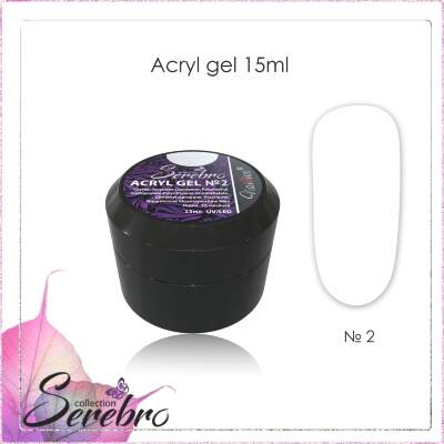 Acryl Gel "Serebro" №2, 15 мл