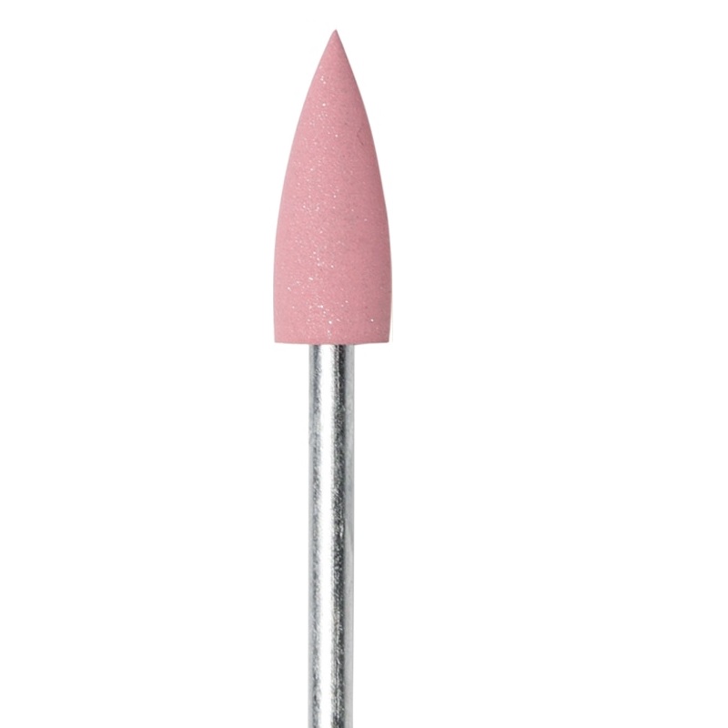 Головка полировочная, розовая (мелкая абразивность), 8мм