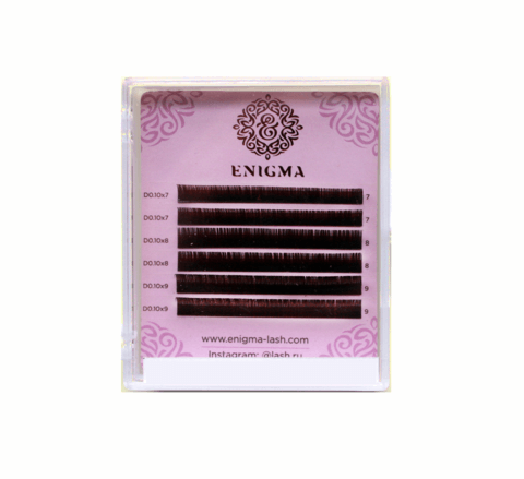 Ресницы коричневые Enigma Mokka - Мини-миксы (6 линий)