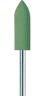 Головка полировочная, зеленая (абразивность меньше средней), 6мм
