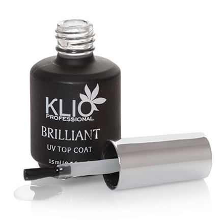 Klio Professional, Brilliant UV/LED Top Coat - Топ без липкого слоя, 15 мл