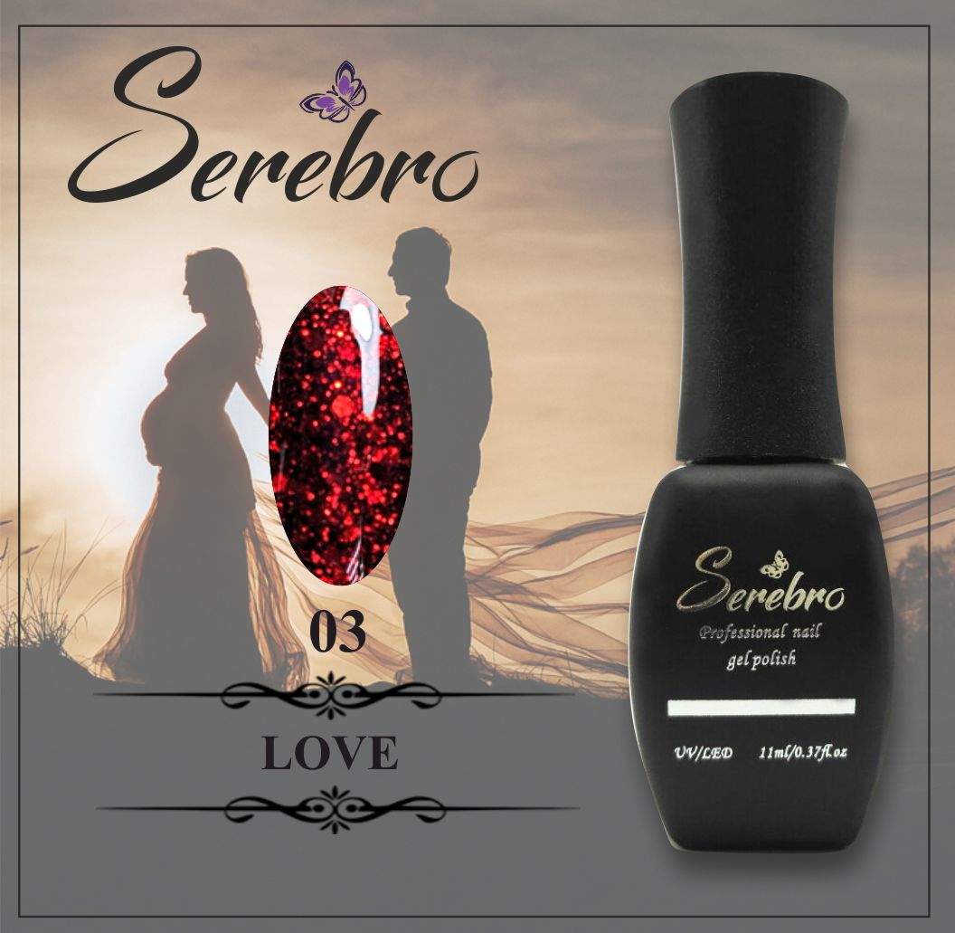 Гель-лак LOVE "Serebro" №03, 11 мл