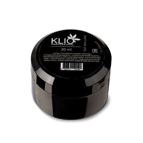 Klio Professional BRILLIANT UV Top Coat 30 G - Топ Бриллиант с широким горлышком